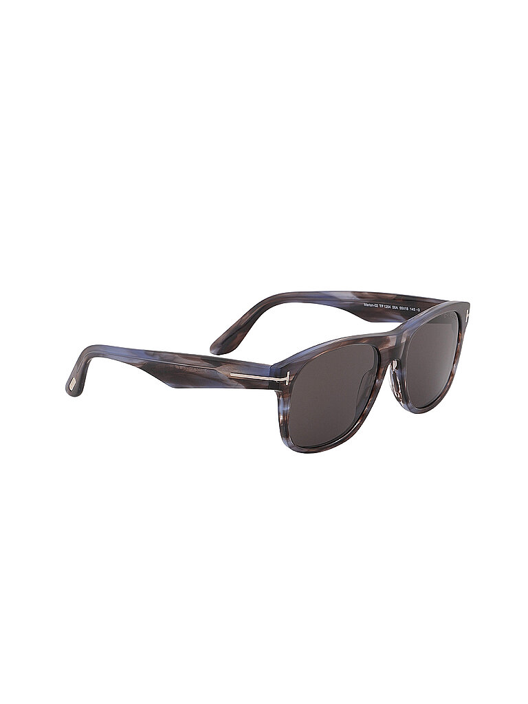 Tom Ford Men's Marlon-02 Sunglasses TF1284 56A Blue Havana 55mm green  male